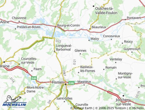 Carte MICHELIN Merval - ViaMichelin