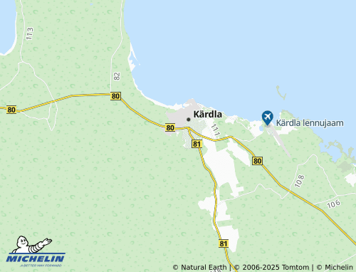 MICHELIN Kärdla-Nõmme map - ViaMichelin