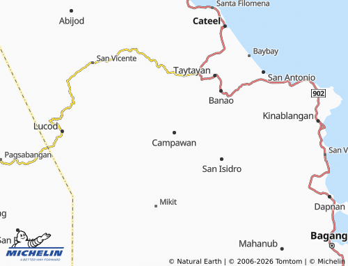 MICHELIN Campawan map - ViaMichelin