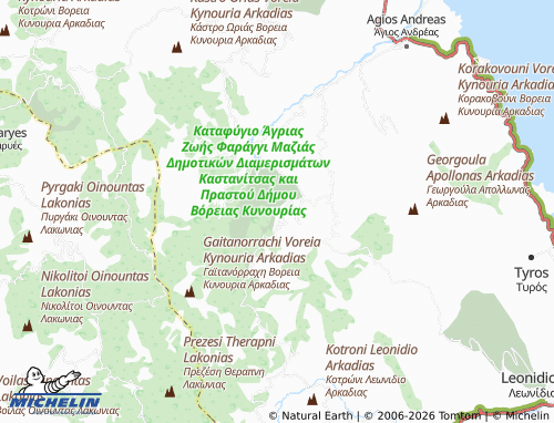 MICHELIN Prastos map - ViaMichelin