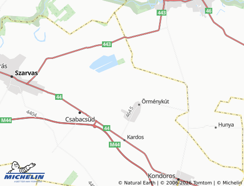 Mapa MICHELIN Kujándűlő - ViaMichelin