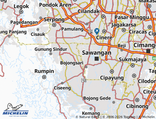 MICHELIN-Landkarte Curug - ViaMichelin