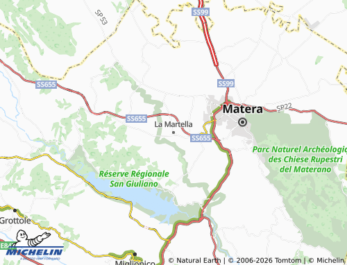 Carte MICHELIN La Martella - ViaMichelin