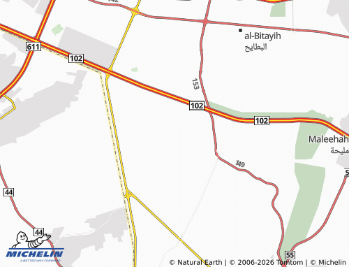 Carte MICHELIN al-Muntathar - ViaMichelin