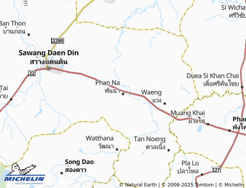 MICHELIN Phan Na map - ViaMichelin
