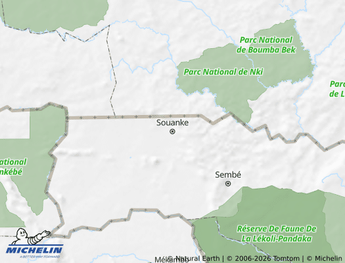 MICHELIN Souanke map - ViaMichelin