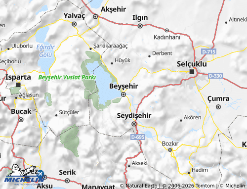 Carte MICHELIN Beyşehir - ViaMichelin