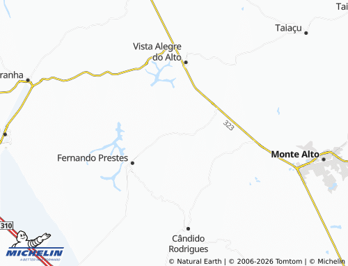Mapa MICHELIN Aparecida de Monte Alto - ViaMichelin