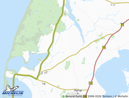 Mapa MICHELIN Gammel Bedsted - ViaMichelin