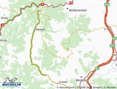 Mappa MICHELIN Podeni - ViaMichelin