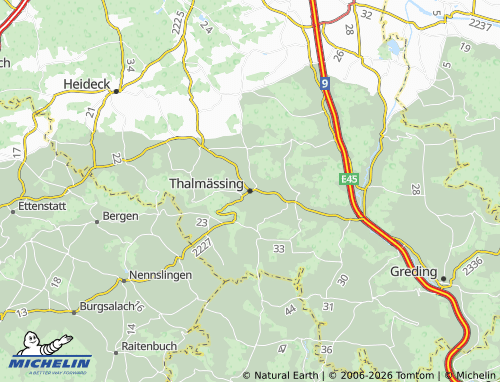 Mappa MICHELIN Thalmässing - ViaMichelin