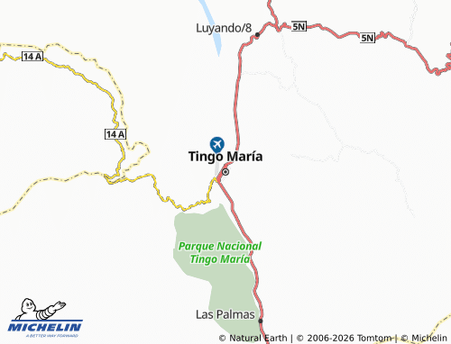 Carte MICHELIN Tingo María - ViaMichelin