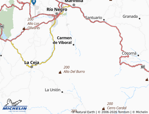 Mapa MICHELIN Campo Alegre - ViaMichelin