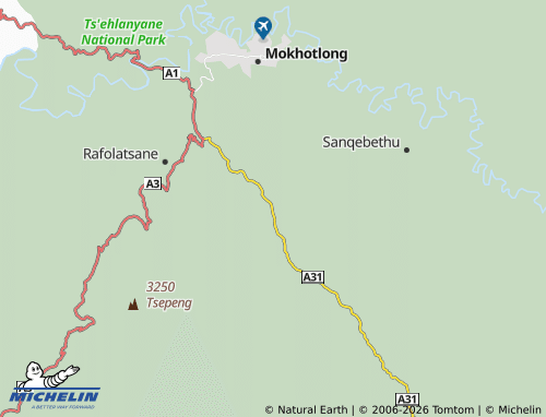 MICHELIN Ha Mamolibeli map - ViaMichelin