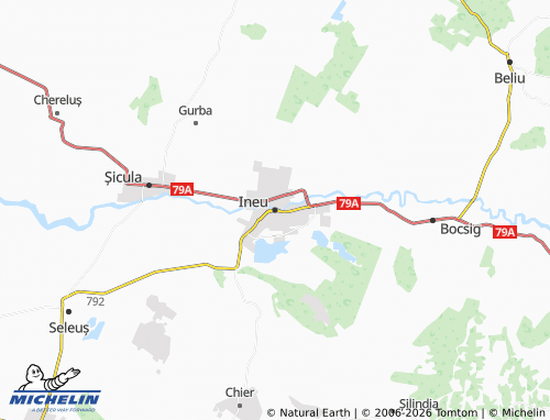 Mapa MICHELIN Ineu - ViaMichelin