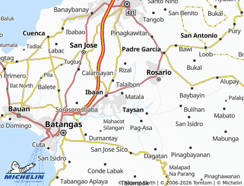 MICHELIN Matala map - ViaMichelin
