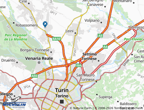 MICHELIN-Landkarte Mappano - ViaMichelin