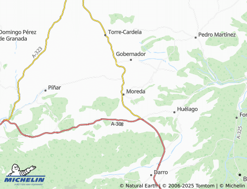 MICHELIN Moreda map - ViaMichelin