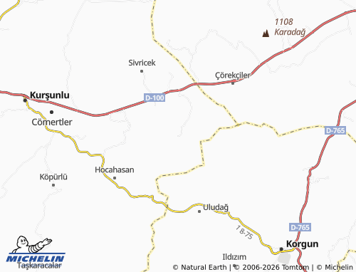 MICHELIN Göllüce map - ViaMichelin