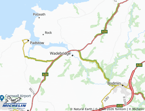 MICHELIN Wadebridge map - ViaMichelin