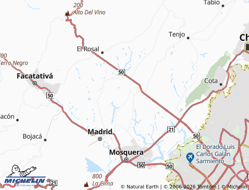 Carte MICHELIN Bebederos - ViaMichelin