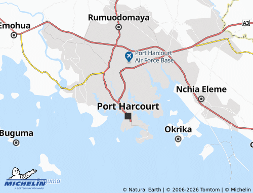 MICHELIN Orogbum map - ViaMichelin
