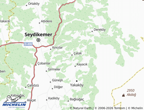 Kaart MICHELIN Çatak - ViaMichelin