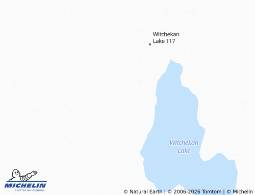 Mapa MICHELIN Witchekan Lake 117D - ViaMichelin