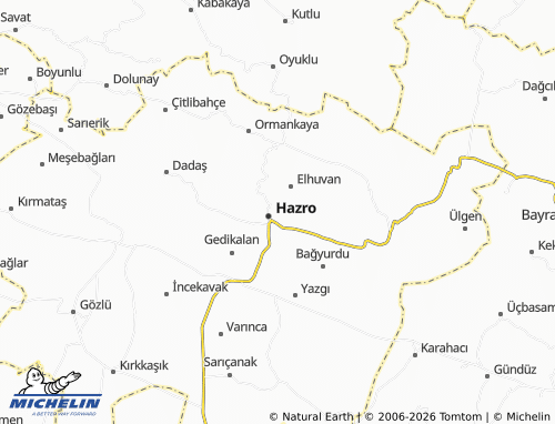 MICHELIN Bahçe map - ViaMichelin