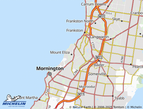 MICHELIN Mount Eliza map - ViaMichelin