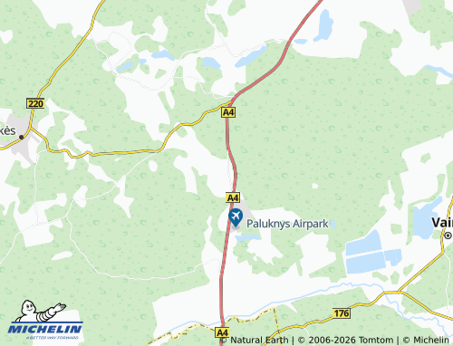 MICHELIN Paluknys map - ViaMichelin