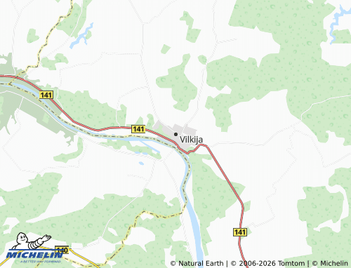 MICHELIN Vilkija map - ViaMichelin
