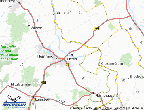 MICHELIN Osten map - ViaMichelin