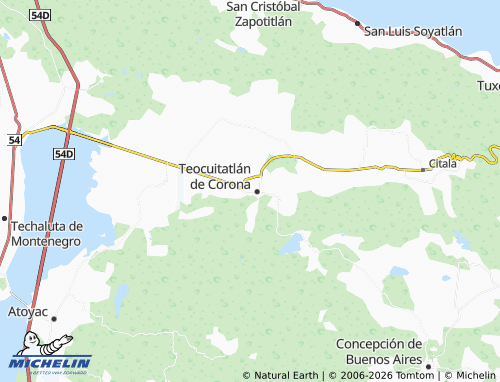 Mappa MICHELIN Emiliano Zapata - ViaMichelin