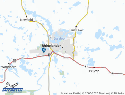 Carte MICHELIN Rhinelander - ViaMichelin
