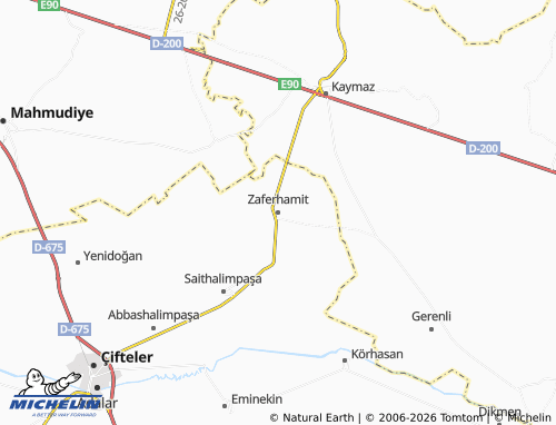 MICHELIN Zaferhamit map - ViaMichelin