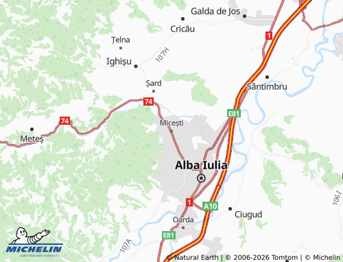 Mapa MICHELIN Micești - ViaMichelin