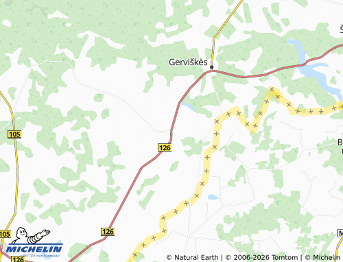 MICHELIN Butrimonys map - ViaMichelin