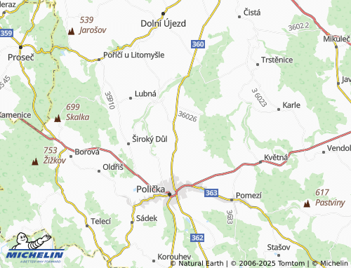 Mappa MICHELIN Lezník - ViaMichelin