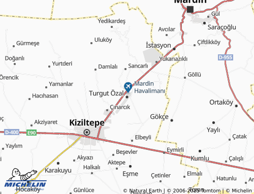 MICHELIN Turgut Özal map - ViaMichelin