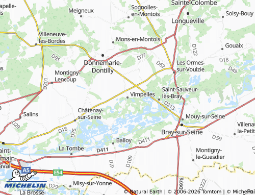 Mappa MICHELIN Vimpelles - ViaMichelin