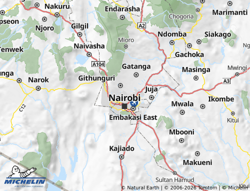 MICHELIN Kiambu map - ViaMichelin