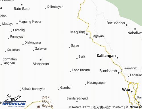 MICHELIN Carandangan-Mipaga map - ViaMichelin