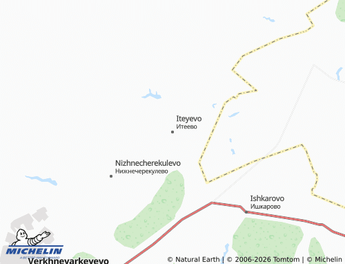 MICHELIN-Landkarte Iteyevo - ViaMichelin