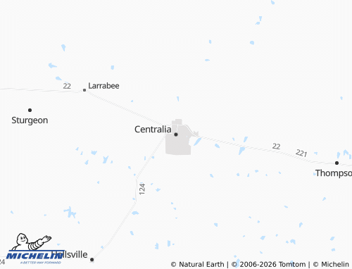 Mappa MICHELIN Centralia - ViaMichelin