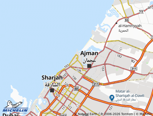 MICHELIN Nakheel 1 map - ViaMichelin