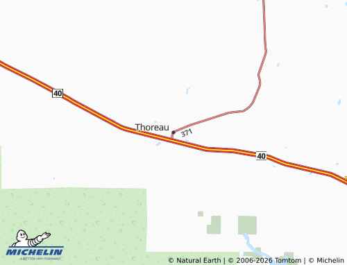 MICHELIN Thoreau map - ViaMichelin