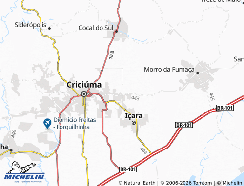 Mappa MICHELIN Imigrantes - ViaMichelin