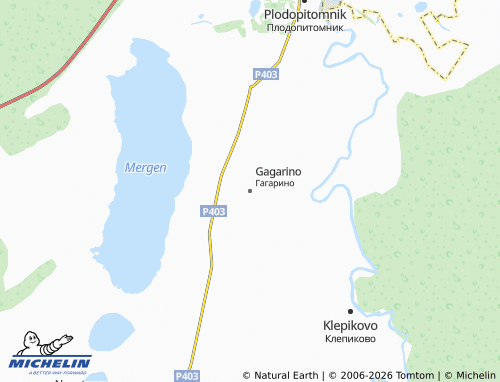 MICHELIN-Landkarte Gagarino - ViaMichelin