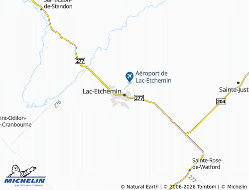 Carte MICHELIN Lac-Etchemin - ViaMichelin